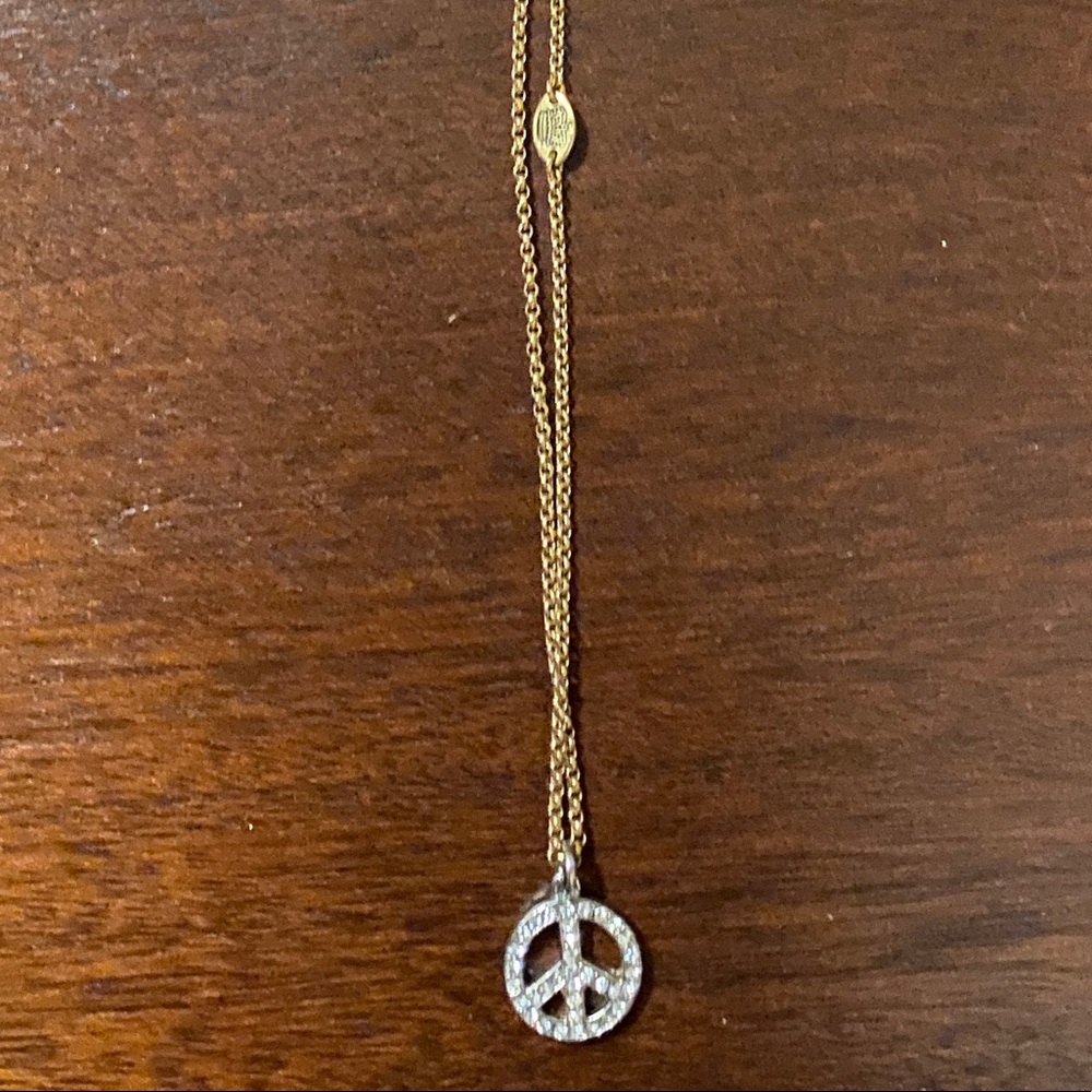 Juicy Couture Peace Sign Necklace